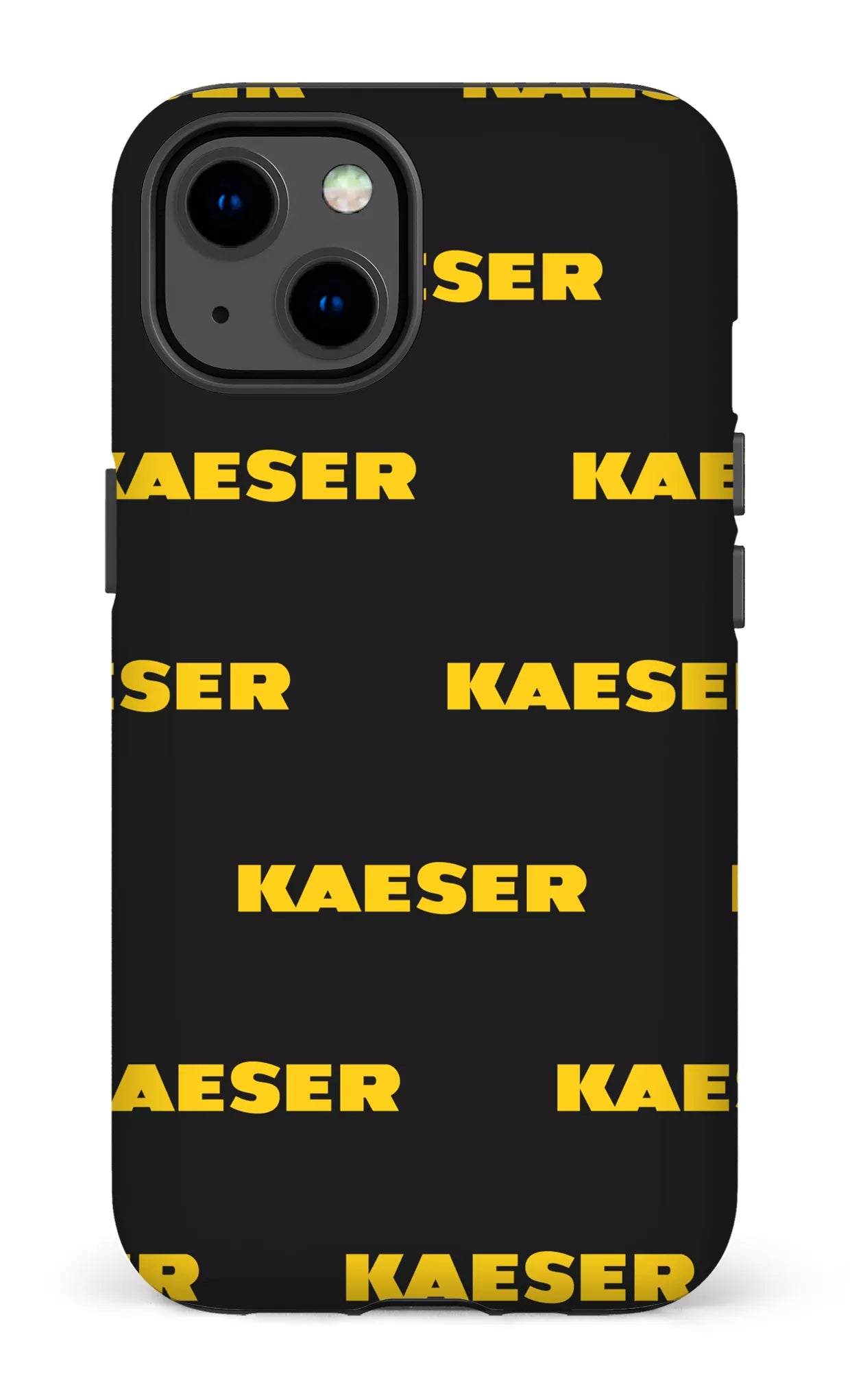 iPhone 13 Tough Matte Kaeser Pattern Noir -