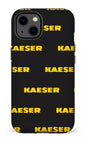 iPhone 13 Tough Matte Kaeser Pattern Noir -