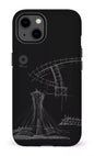 iPhone 13 Tough Matte Parc Olympique - Croquis Plan Noir -