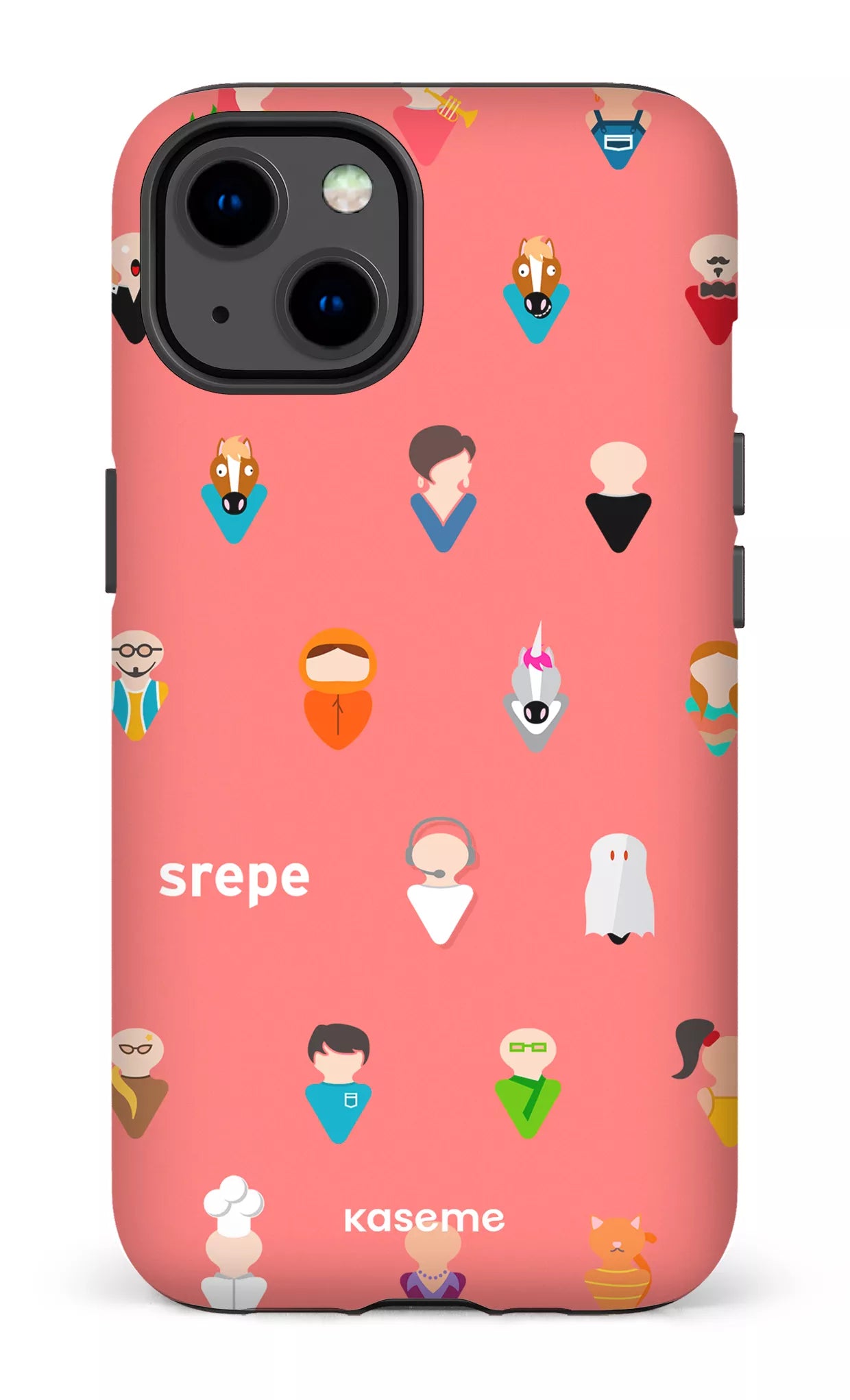 iPhone 13 Tough Matte Personnages Saumon -