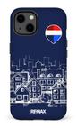 iPhone 13 Tough Matte Remax Sketch Bleu -