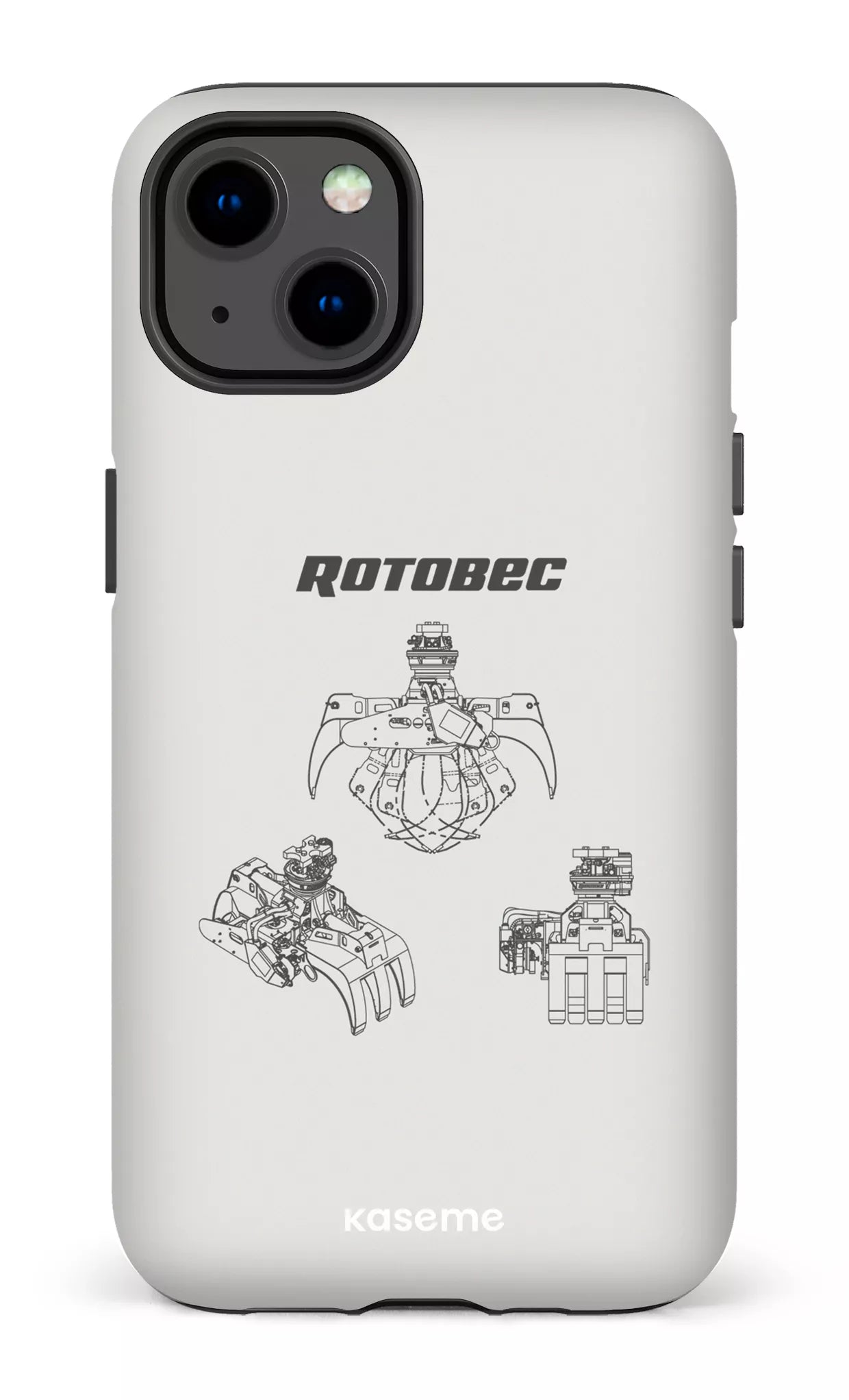 iPhone 13 Tough Matte Rotobec Gris -