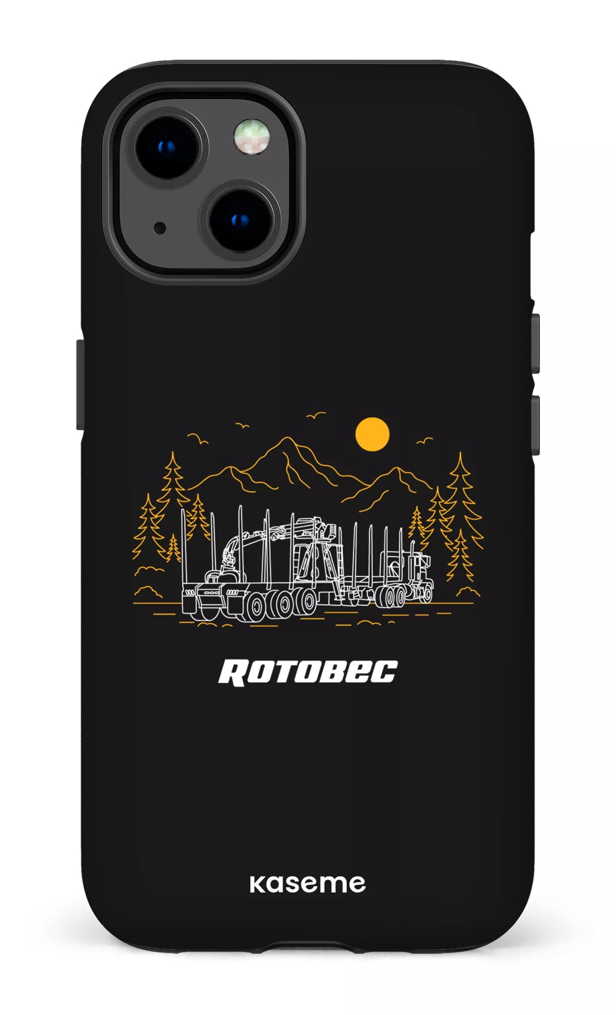 iPhone 13 Tough Matte Rotobec Noir -