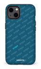 iPhone 13 Tough Matte SREPE Pattern Bleu x Turquoise -