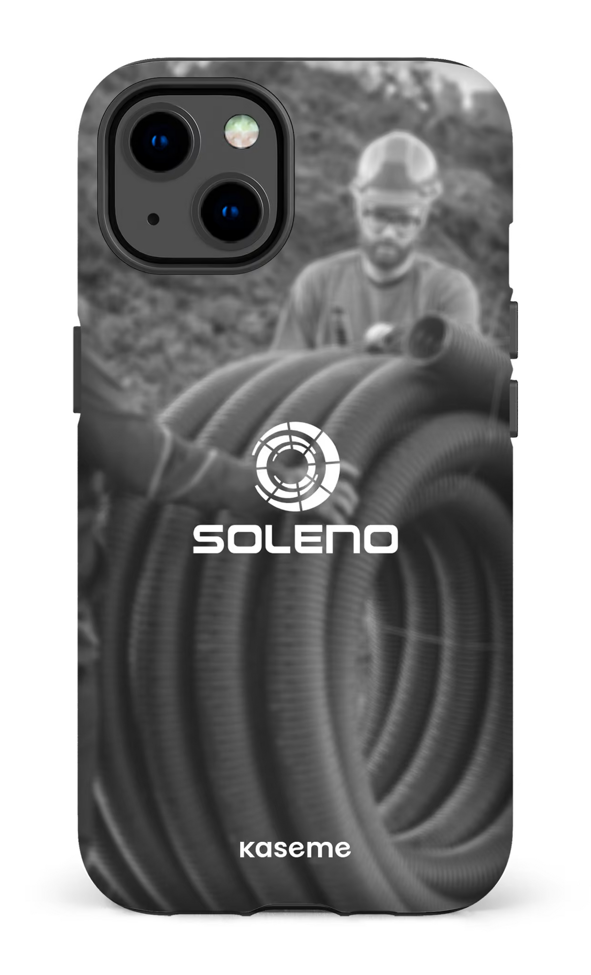 iPhone 13 Tough Matte Soleno tuyau N&B -