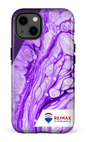 iPhone 13 Tough Peinture marbrée claire violette de Francheville -