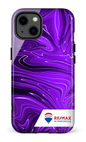 iPhone 13 Tough Peinture marbrée sombre violette de Francheville -