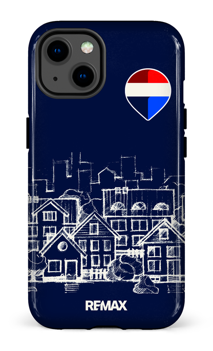 iPhone 13 Tough Remax Sketch Bleu -