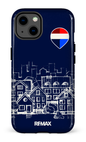 iPhone 13 Tough Remax Sketch Bleu -