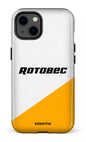 iPhone 13 Tough Rotobec Blanc et Jaune -
