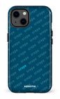 iPhone 13 Tough SREPE Pattern Bleu x Turquoise -