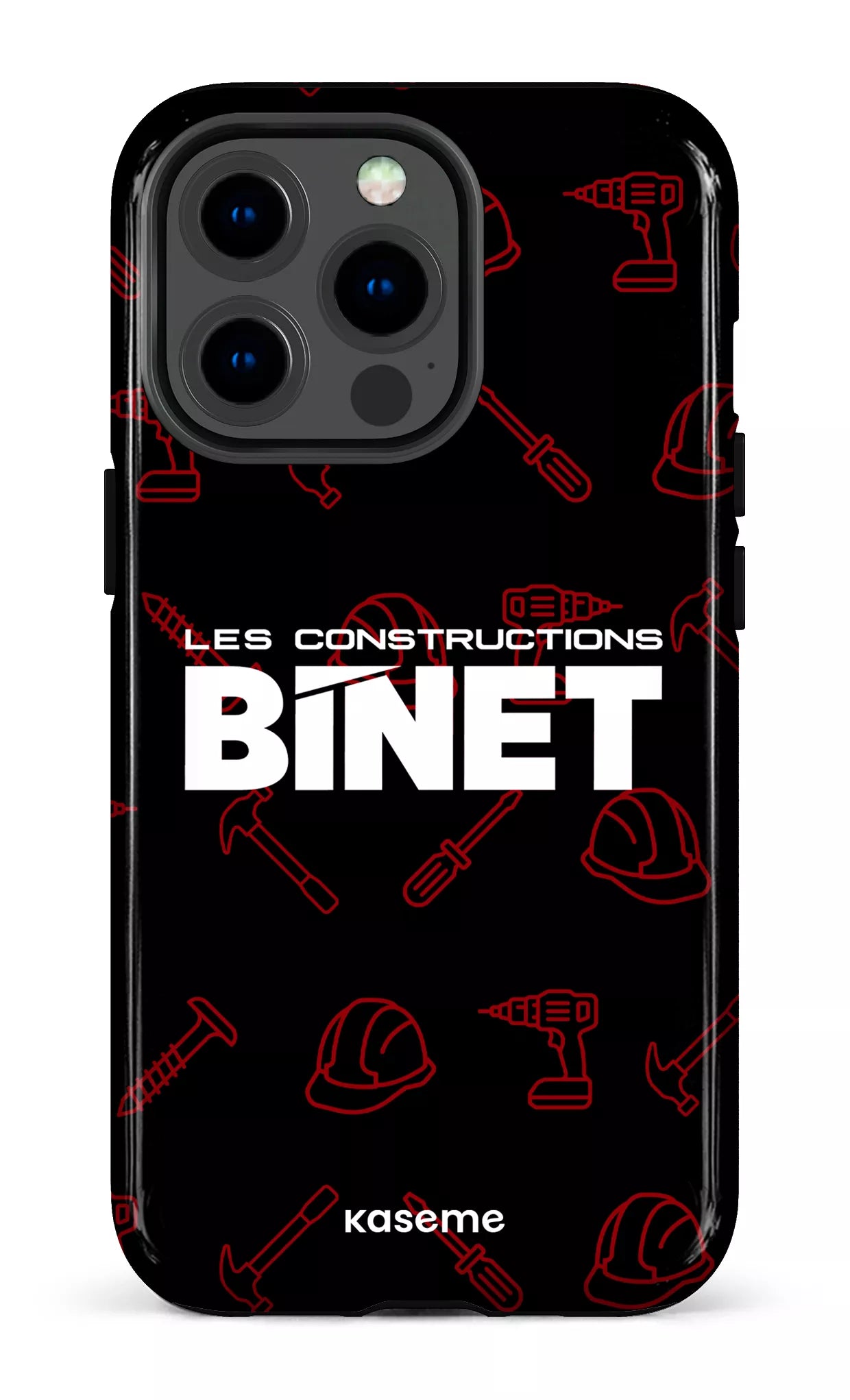 iPhone 13 pro Tough Constructions Binet Noir -
