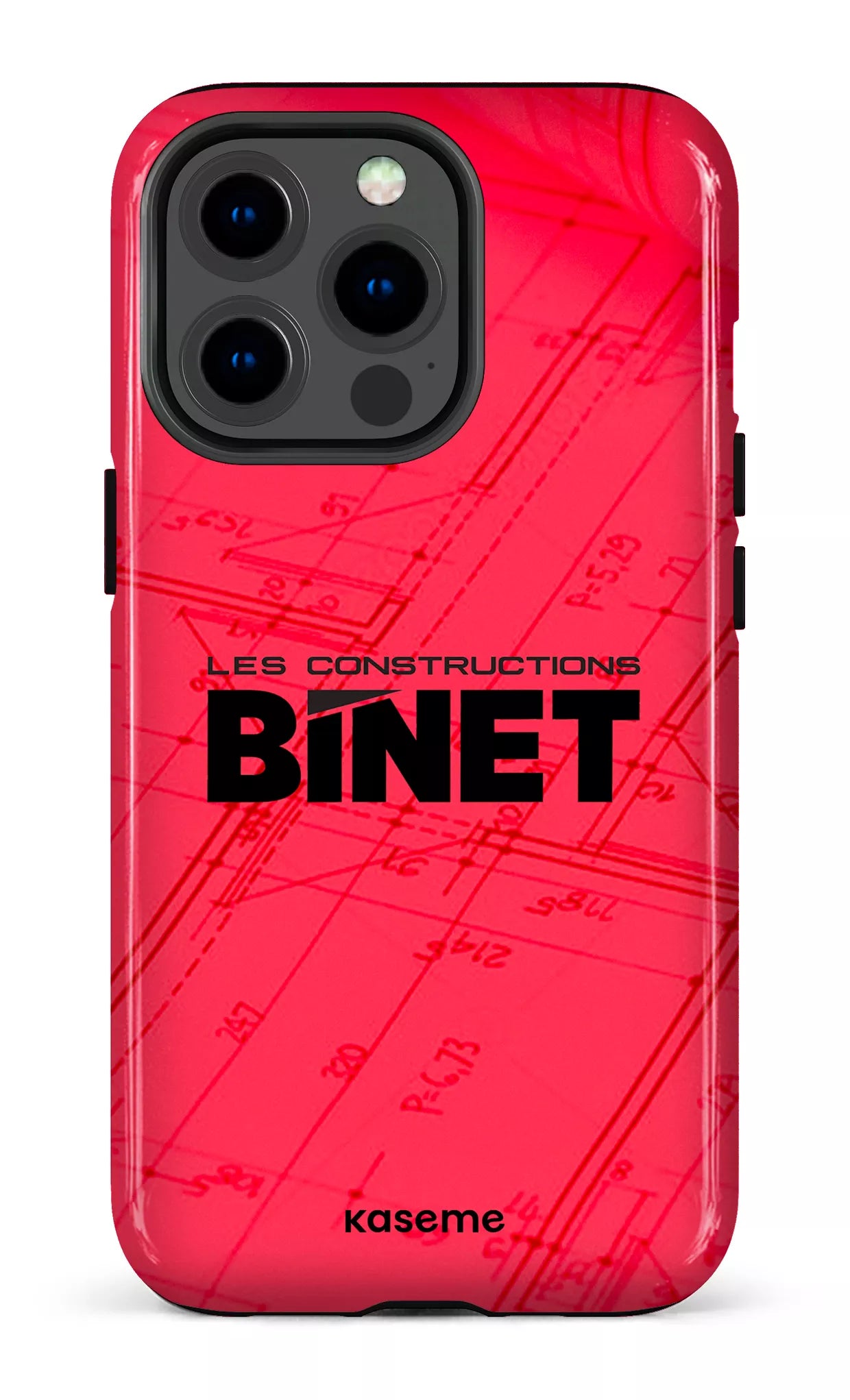 iPhone 13 pro Tough Constructions Binet Rouge -