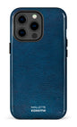 iPhone 13 pro Tough Cuir Bleu x Mallette -