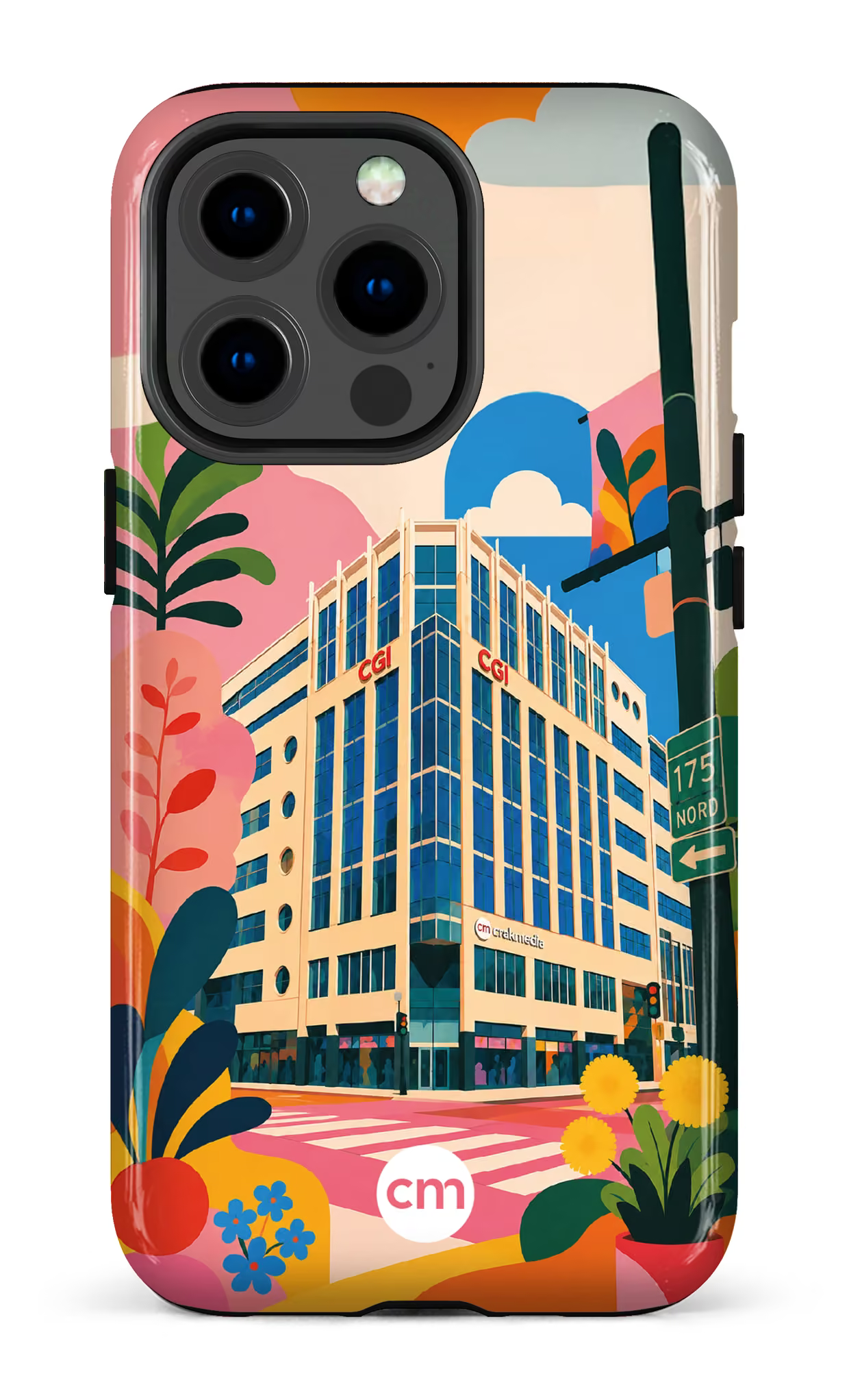 iPhone 13 pro Tough Funky Building Crakmedia -