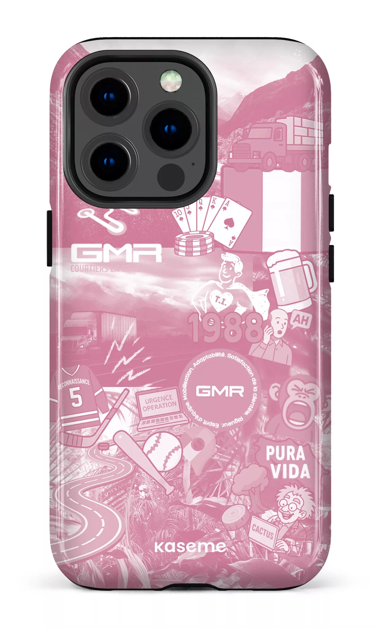 iPhone 13 pro Tough GMR Collage Rose -