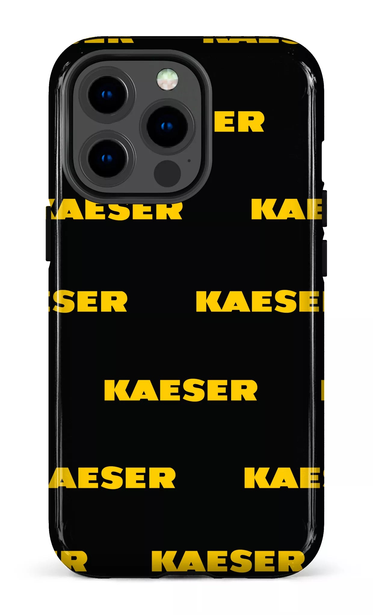 iPhone 13 pro Tough Kaeser Pattern Noir -