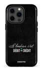 iPhone 13 pro Tough Le bonheur c'est débit = crédit (noir) -