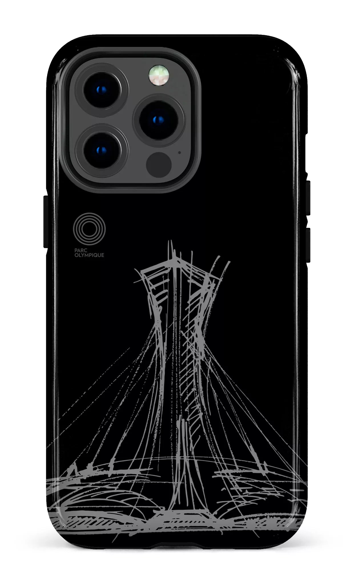 iPhone 13 pro Tough Parc Olympique - Croquis Noir -