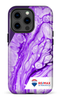 iPhone 13 pro Tough Peinture marbrée claire violette de Francheville -