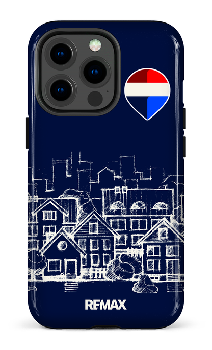 iPhone 13 pro Tough Remax Sketch Bleu -