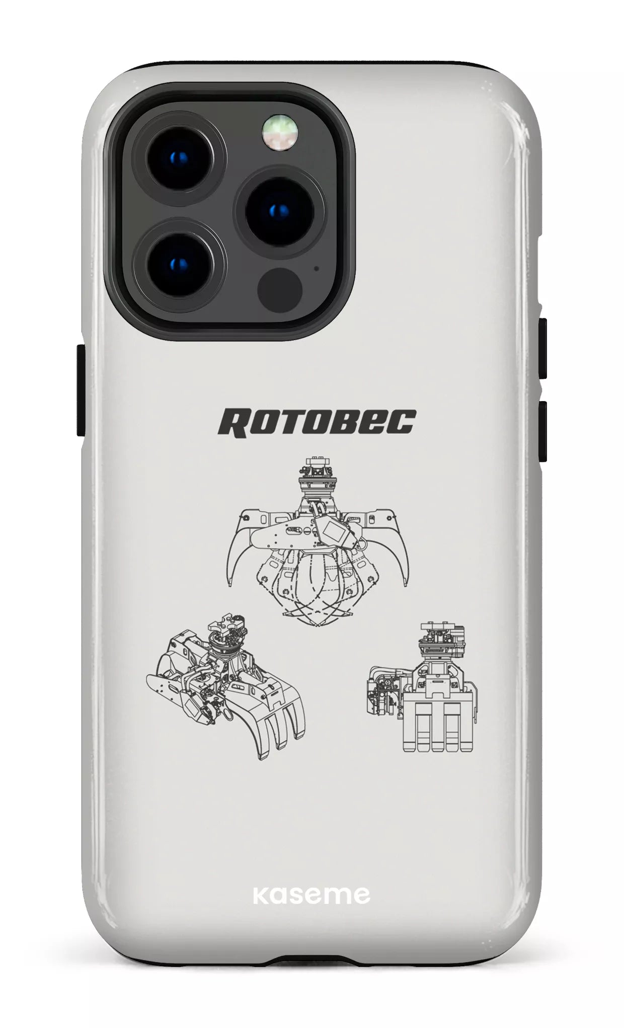 iPhone 13 pro Tough Rotobec Gris -