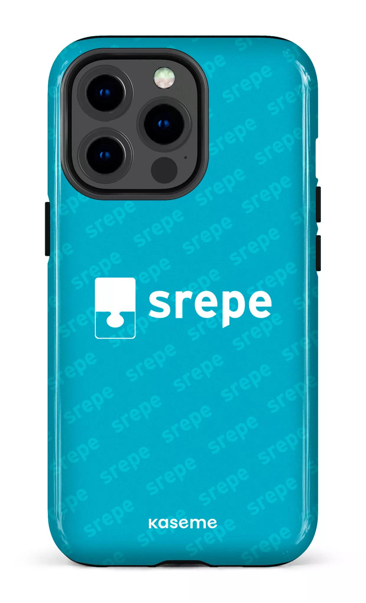 iPhone 13 pro Tough SREPE Pattern Turquoise -
