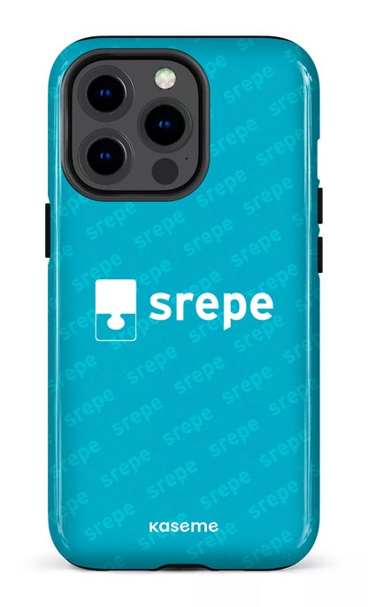 iPhone 13 pro Tough SREPE Pattern Turquoise -
