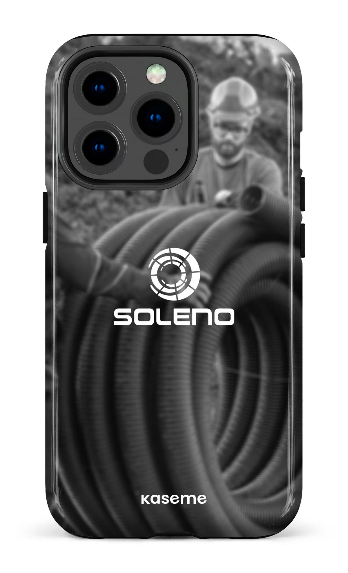 iPhone 13 pro Tough Soleno tuyau N&B -