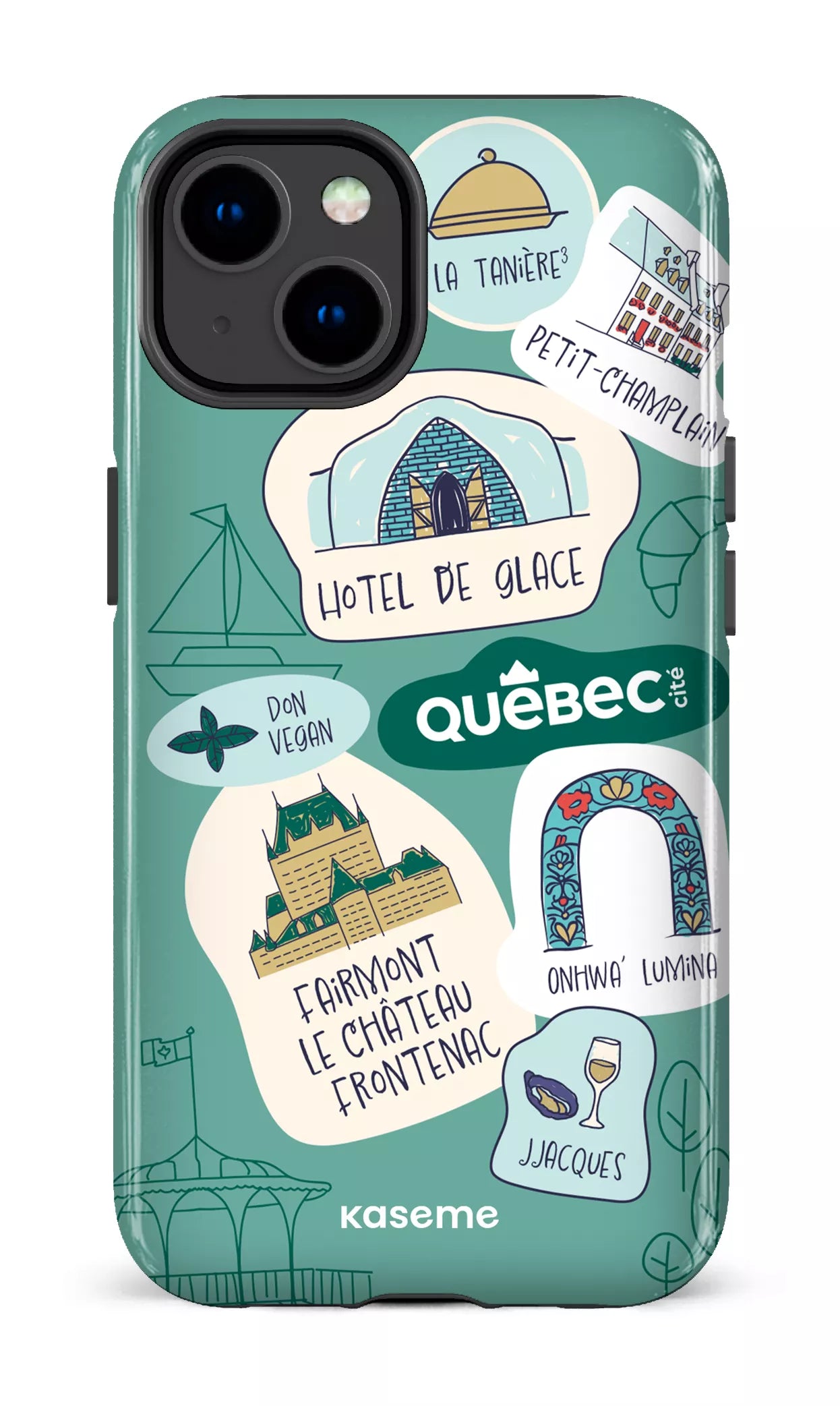 iPhone 14 MagSafe - Impact Case Explorez Québec -