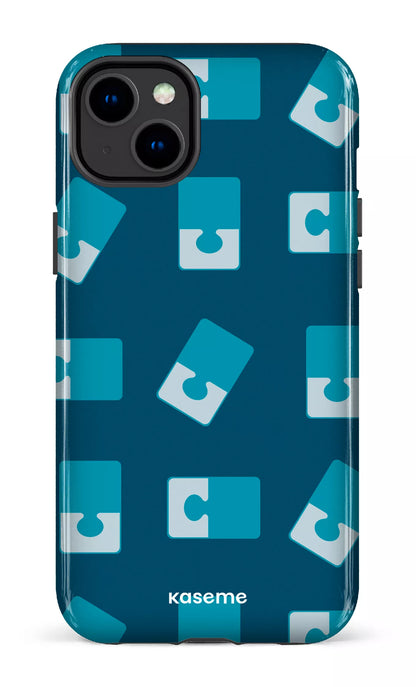 iPhone 14 Plus Tough Gloss Casse-tête Bleu -