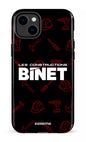 iPhone 14 Plus Tough Gloss Constructions Binet Noir -