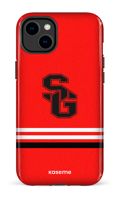 iPhone 14 Plus Tough Gloss Dragons PSG Rouge -