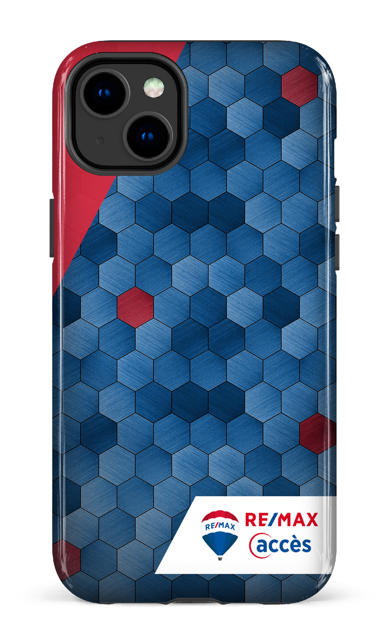 iPhone 14 Plus Tough Gloss Exagones texturés -