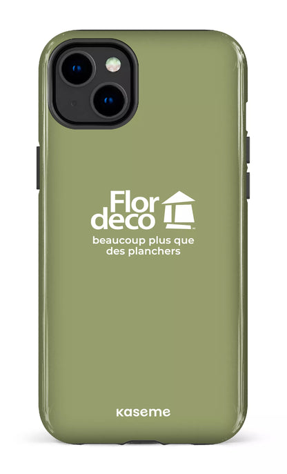 iPhone 14 Plus Tough Gloss Flordeco logo Sauge -