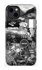 iPhone 14 Plus Tough Gloss GMR Collage Noir et Blanc -