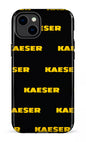iPhone 14 Plus Tough Gloss Kaeser Pattern Noir -