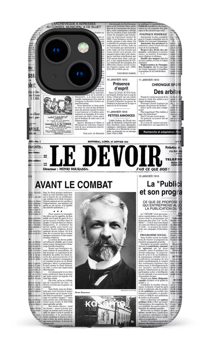 iPhone 14 Plus Tough Gloss Le Devoir — Premier édito -