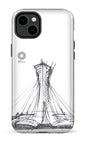 iPhone 14 Plus Tough Gloss Parc Olympique - Croquis Blanc -