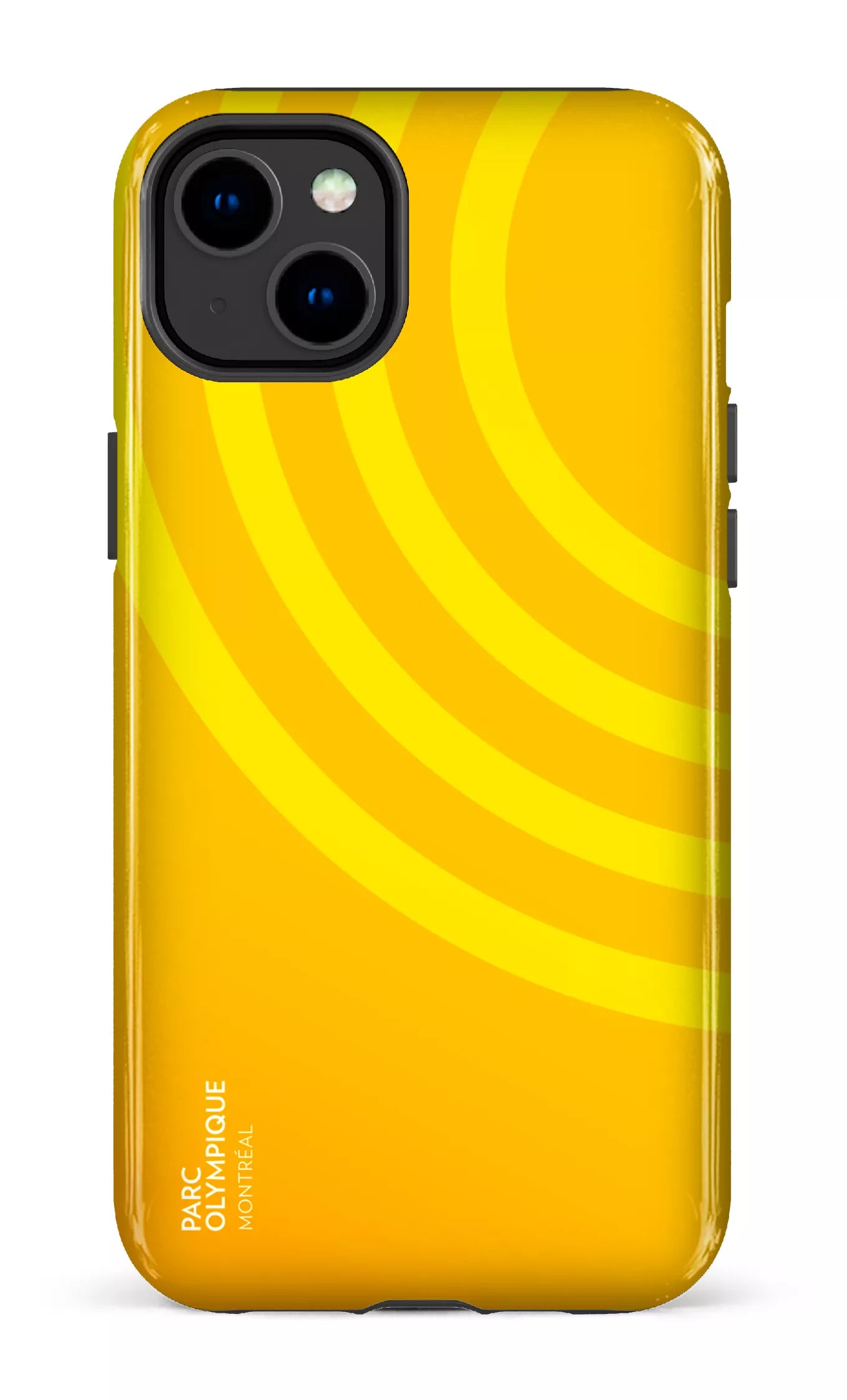 iPhone 14 Plus Tough Gloss Parc Olympique - Logo Jaune -