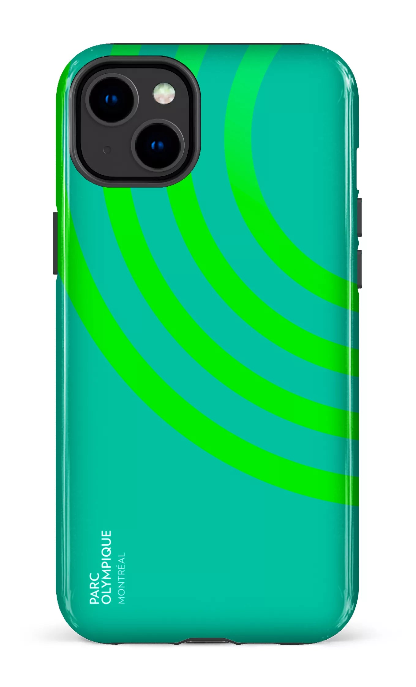 iPhone 14 Plus Tough Gloss Parc Olympique - Logo Vert -