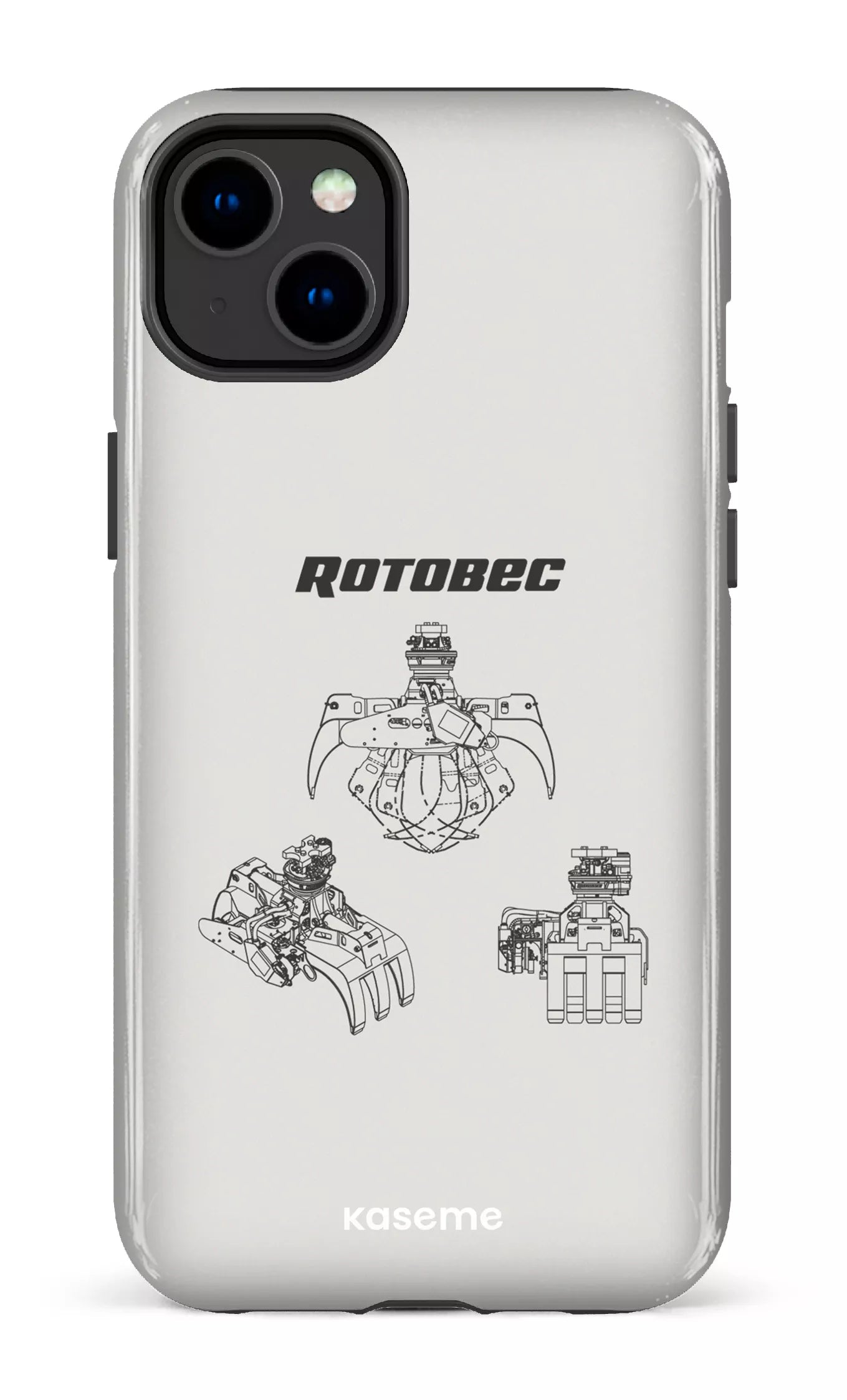 iPhone 14 Plus Tough Gloss Rotobec Gris -