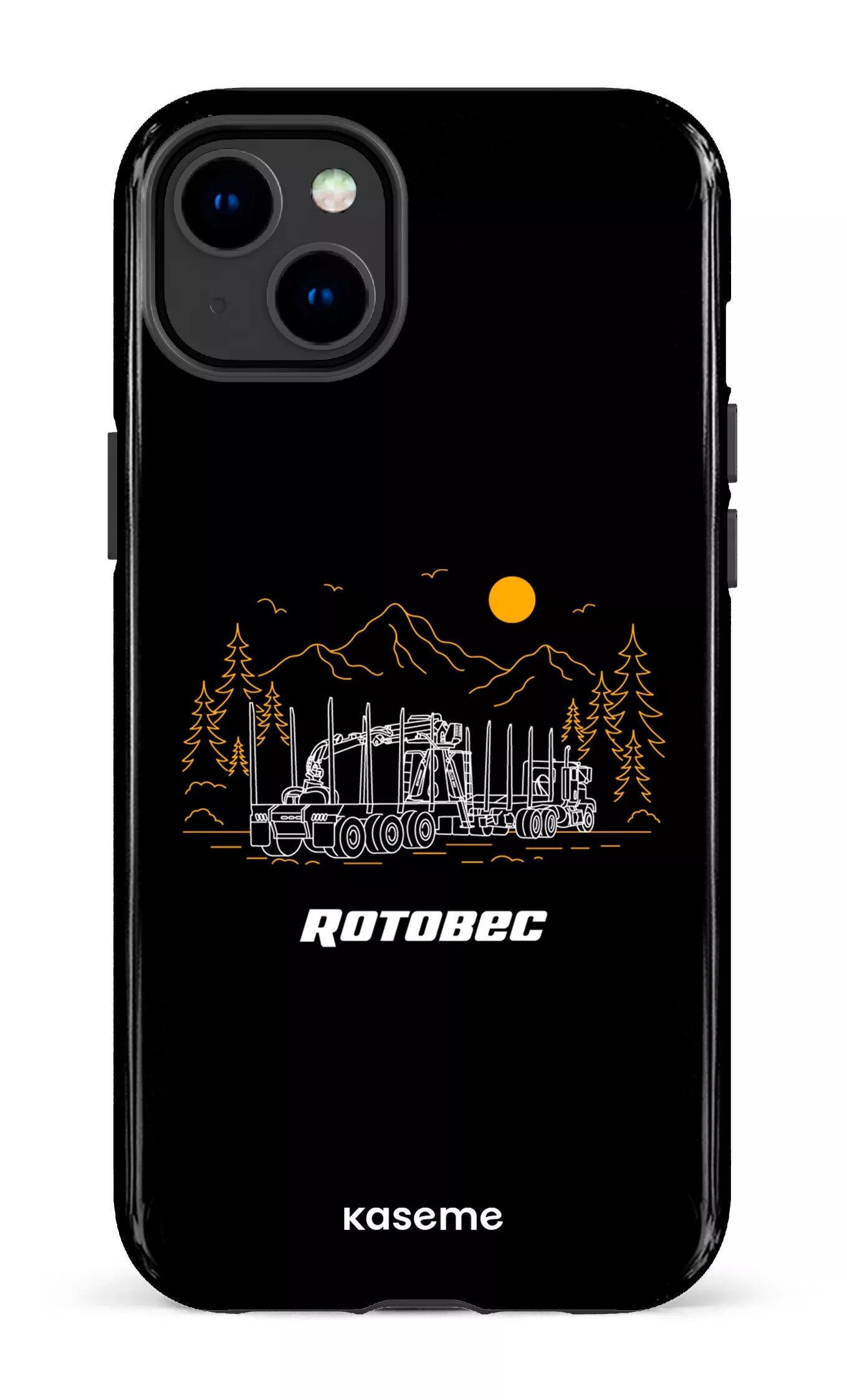 iPhone 14 Plus Tough Gloss Rotobec Noir -