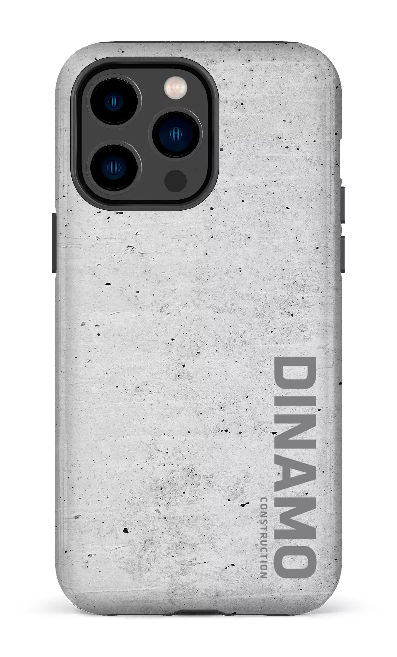 iPhone 14 Pro Max Tough Dinamo Gris x Logo Gris -
