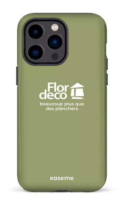 iPhone 14 Pro Max Tough Flordeco logo Sauge -