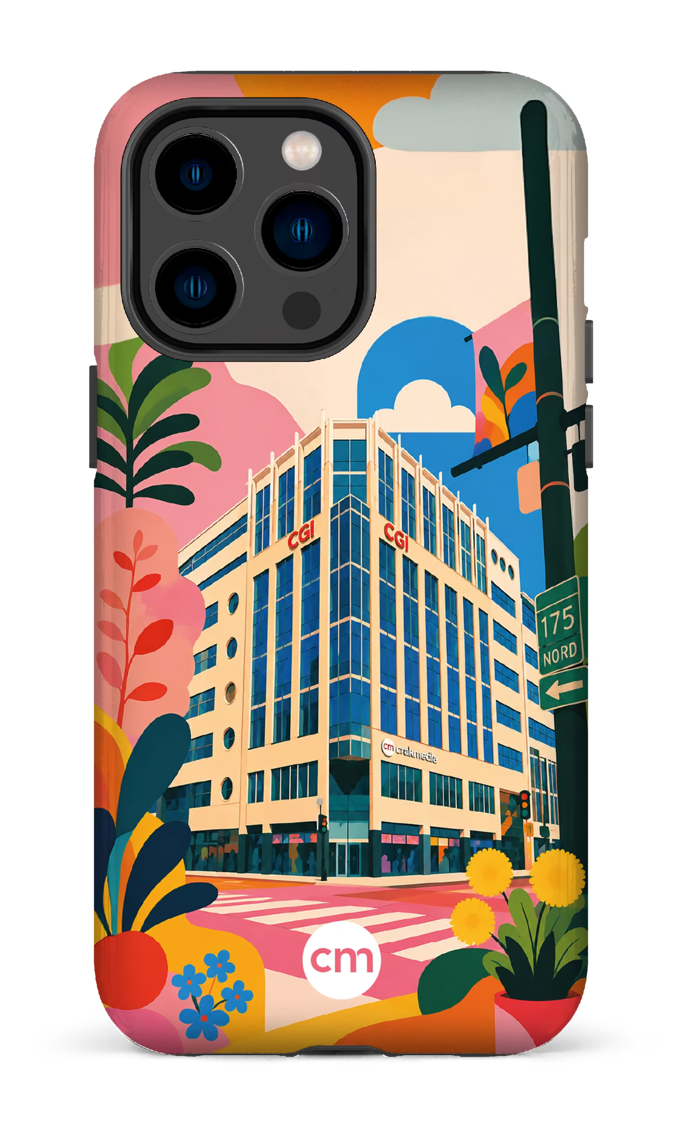 iPhone 14 Pro Max Tough Funky Building Crakmedia -