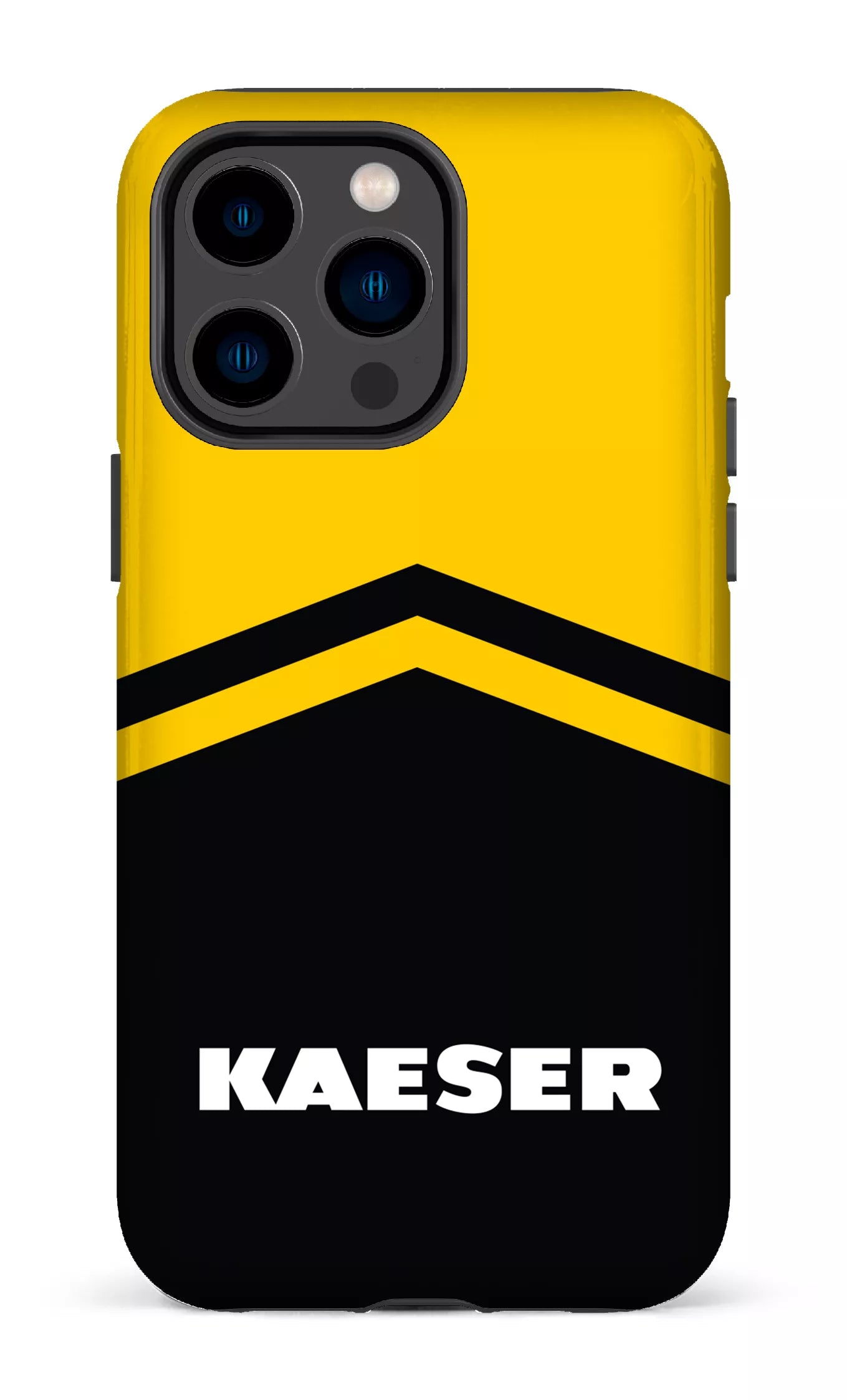 iPhone 14 Pro Max Tough Kaeser Noir et Jaune -