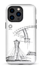 iPhone 14 Pro Max Tough Parc Olympique - Croquis Plan Blanc -