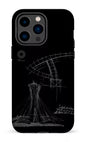 iPhone 14 Pro Max Tough Parc Olympique - Croquis Plan Noir -