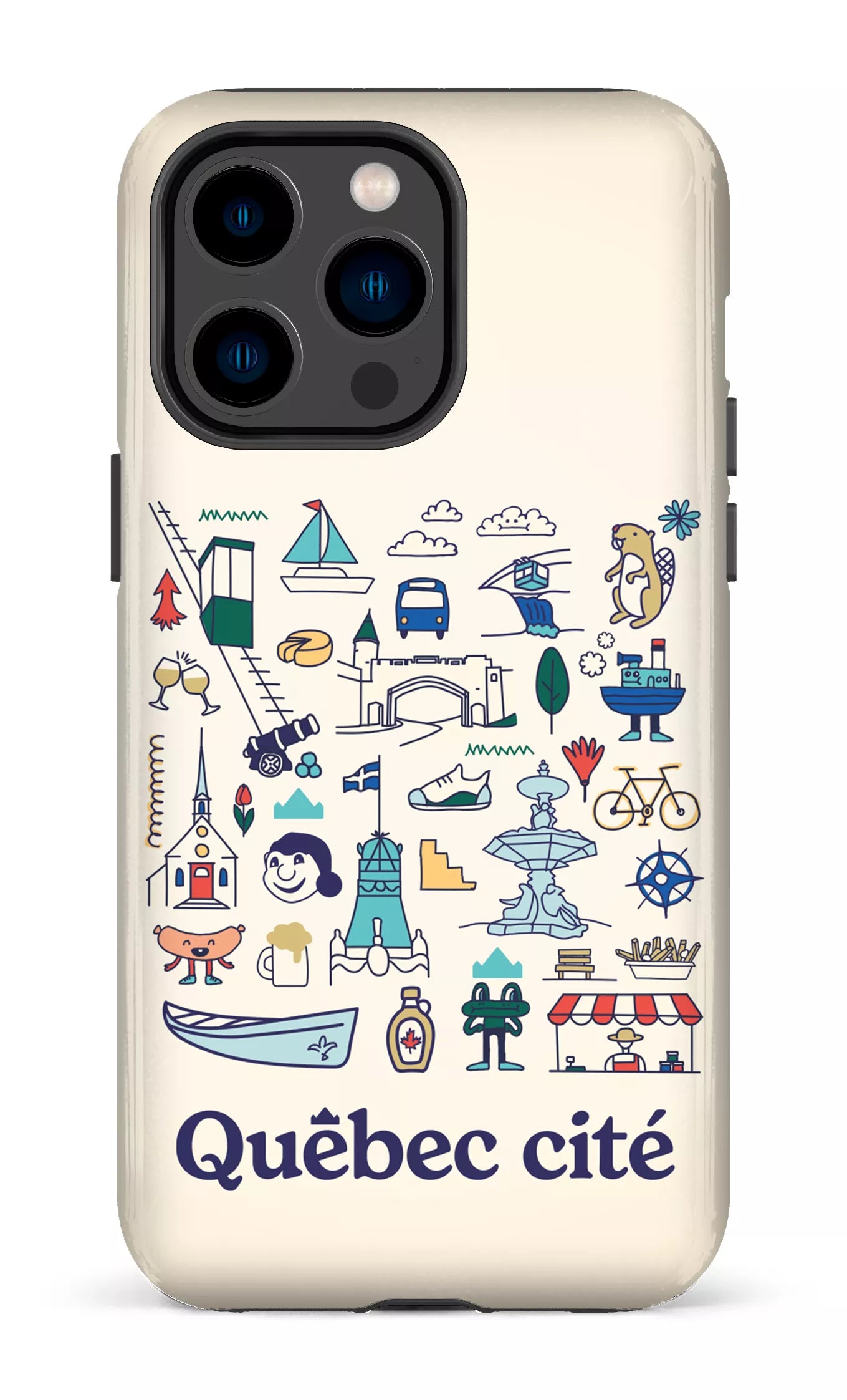 iPhone 14 Pro Max Tough Québec illustré -